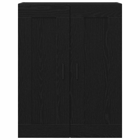 Vidaxl wandkast zwart eiken 69,5 x 34 x 90 cm bewerkt hout