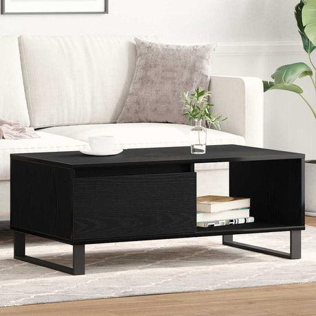 Vidaxl salontafel zwart eiken 90 x 50 x 36,5 cm bewerkt hout