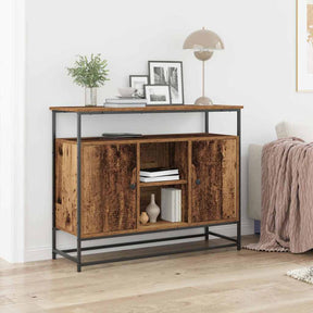 Vidaxl dressoir oudhout 100 x 35 x 80 cm bewerkt hout