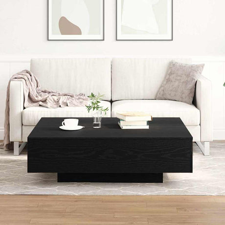 Vidaxl salontafel zwart eiken 100 x 100 x 31 cm