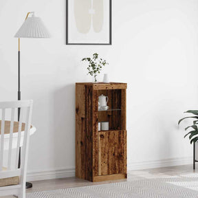 Vidaxl led sideboard bruin 41 x 37 x 100 cm bewerkt hout