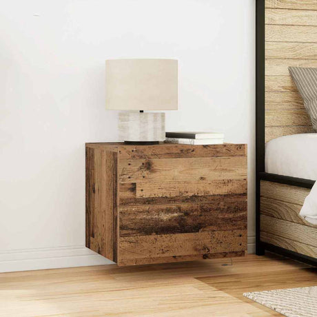 Vidaxl nachtkastje 2 st oudhout 50 x 39 x 41 cm bewerkt hout