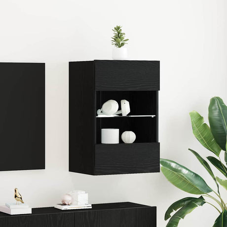 Vidaxl tv-meubelset 40 x 30 x 60,5 cm zwart bewerkt hout