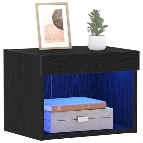 Vidaxl tv-meubelset 40 x 30 x 30 cm zwart eiken bewerkt hout