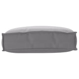Vidaxl kussen grijs 50 x 40 x 12 cm oxford stof