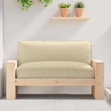 Vidaxl kussen beige 120 x 80 x 12 cm oxford stof