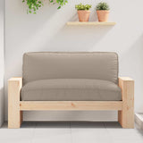 Vidaxl kussen taupe 120 x 80 x 12 cm oxford stof