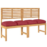 Vidaxl kussen 4 pcs wijnrood 40 x 40 x 8 cm oxford stof
