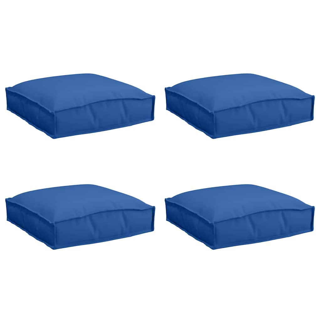 Vidaxl kussen 4 pcs koninklijk blauw 40 x 40 x 8 cm oxford stof