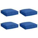 Vidaxl kussen 4 pcs koninklijk blauw 40 x 40 x 8 cm oxford stof
