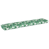 Vidaxl palet kussen bloemen bladpatroon 200 x 40 x 8 cm oxford stof