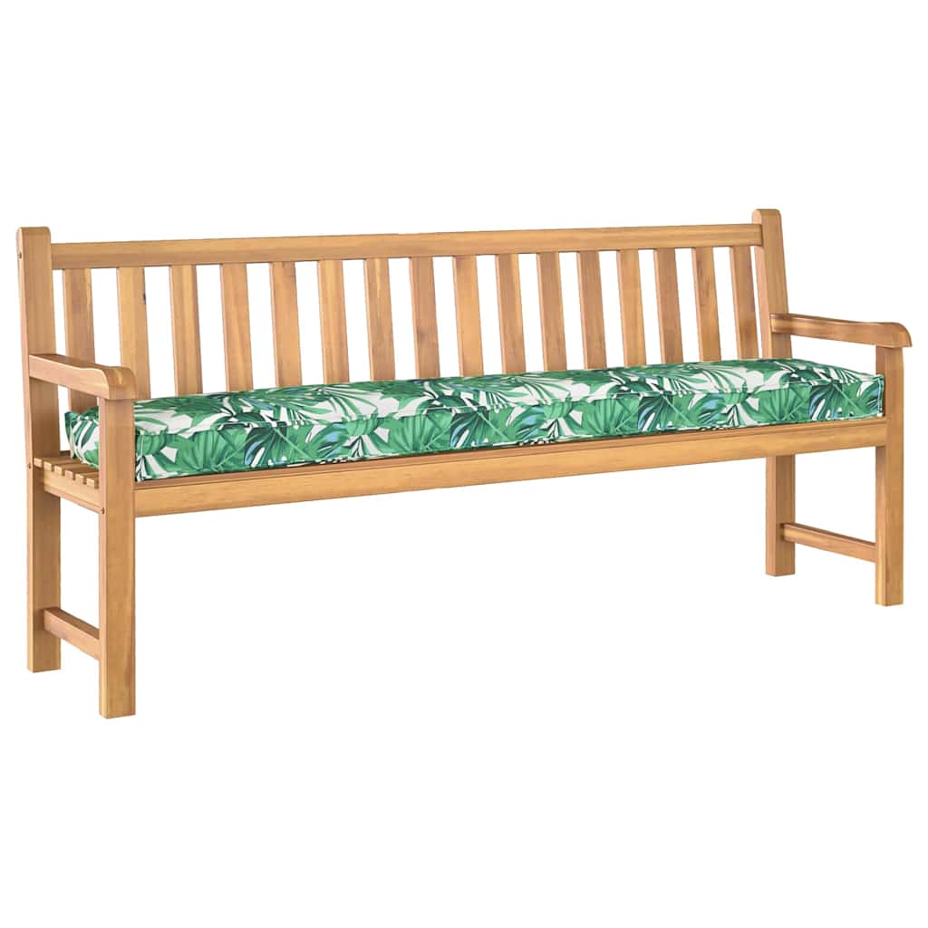 Vidaxl palet kussen bloemen bladpatroon 200 x 40 x 8 cm oxford stof