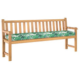 Vidaxl palet kussen bloemen bladpatroon 200 x 40 x 8 cm oxford stof