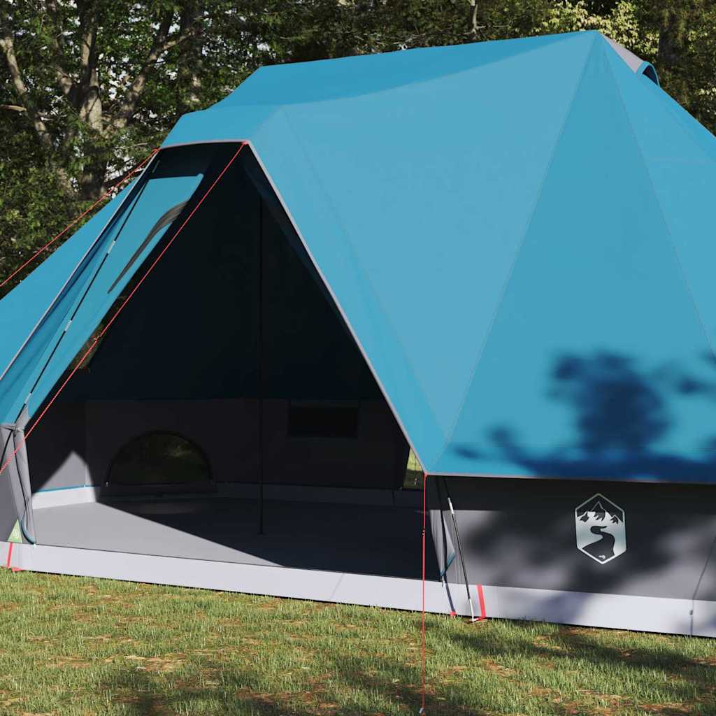 Vidaxl familie tipi tent tipi met dak blauw 680 x 430 x 270 cm