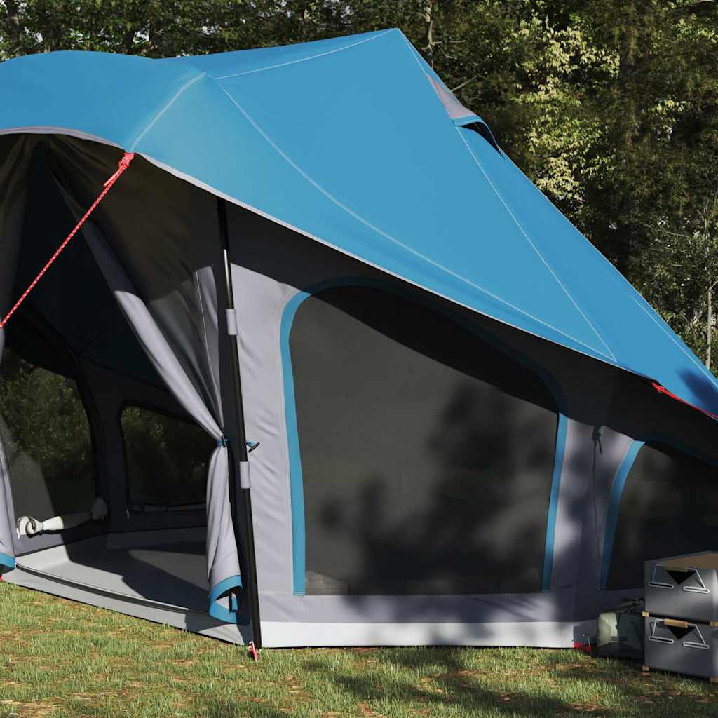 Vidaxl familie tipi tent tipi blauw en grijs 508 x 470 x 300 cm