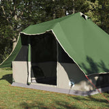 Vidaxl tipi tent met dak met opslag groen 358 x 296 x 258 cm taft