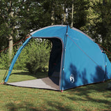 Vidaxl tent huisje blauw 370 x 230 x 185 cm polyester en glasvezel