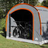 Vidaxl tent met dak grijs en oranje 268 x 240 x 191 cm polyester