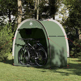 Vidaxl fietstent met dak met opslag groen 210 x 90 x 174 cm