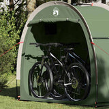 Vidaxl fietstent met dak met opslag groen 210 x 90 x 174 cm