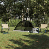 Vidaxl tent met dak met opslag grijs en zwart 236 x 108 x 120 cm