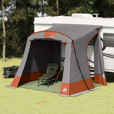 Vidaxl achterkleptent grijs en oranje 285 x 255 x 245 cm taft