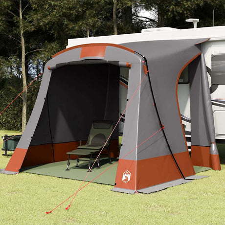 Vidaxl achterkleptent grijs en oranje 285 x 255 x 245 cm taft