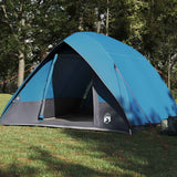 Vidaxl camping tent met dak met opslag blauw 320 x 275 x 190 cm taft