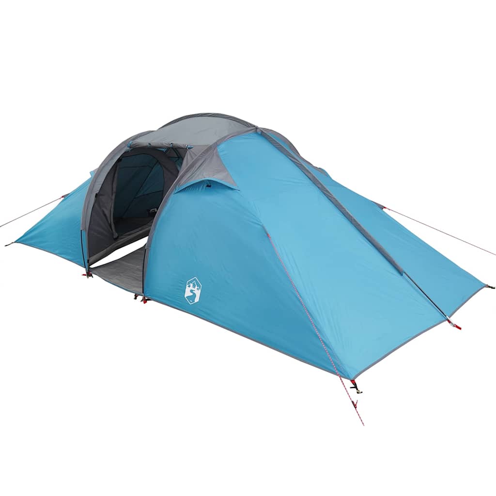 Vidaxl tunnel tent met dak met opslag blauw 510 x 240 x 156 cm taft