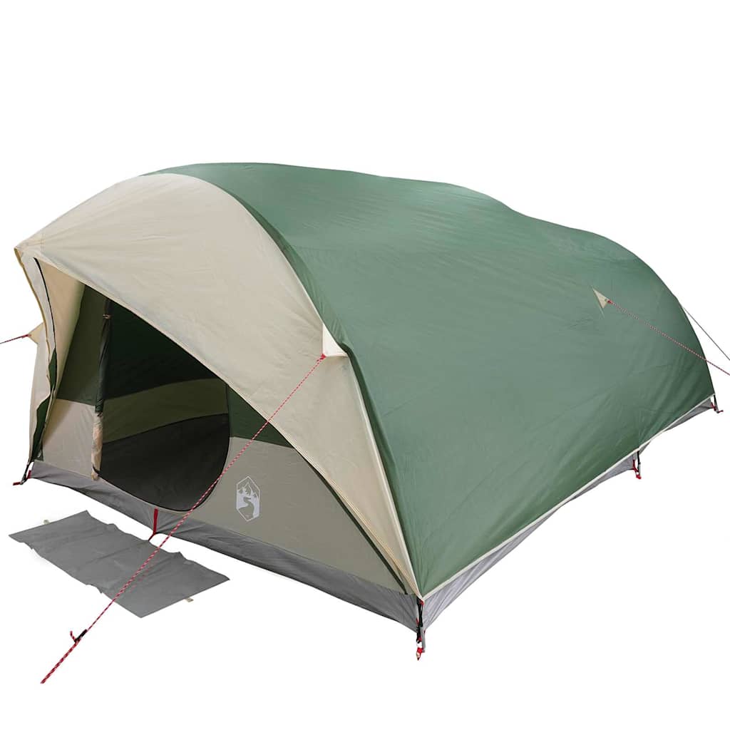 Vidaxl tunnel tent met dak met opslag groen 500 x 348 x 200 cm taft