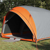 Vidaxl tunnel tent met dak grijs en oranje 410 x 285 x 198 cm taft