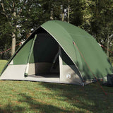 Vidaxl camping tent met dak met opslag groen 275 x 230 x 140 cm taft