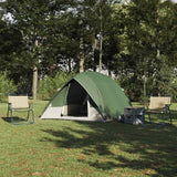 Vidaxl camping tent met dak met opslag groen 275 x 230 x 140 cm taft