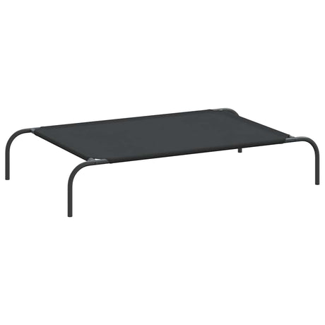 Vidaxl hondenmand verhoogd 110x65x20 cm oxford stof en staal zwart