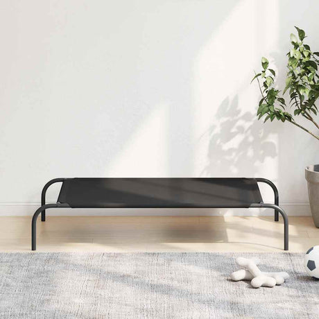 Vidaxl hondenmand verhoogd 110x65x20 cm oxford stof en staal zwart