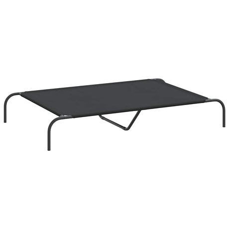 Vidaxl hondenmand verhoogd 130x80x20 cm oxford stof en staal zwart