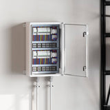 Vidaxl bedieningskast grijs 40 x 20 x 60 cm abs kunststof