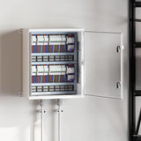Vidaxl bedieningskast grijs 50 x 22 x 60 cm abs kunststof