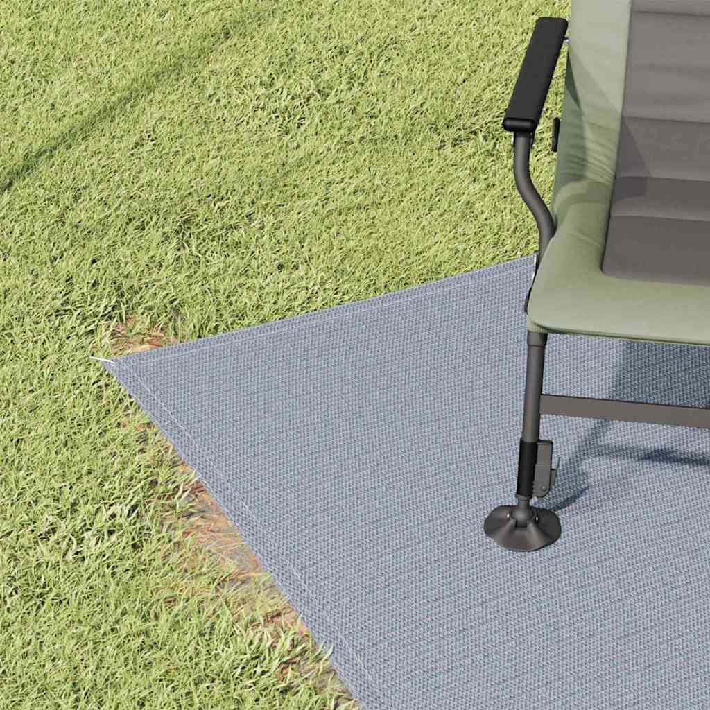 Vidaxl tenttapijt blauw en grijs 300 x 250 cm polyetheen