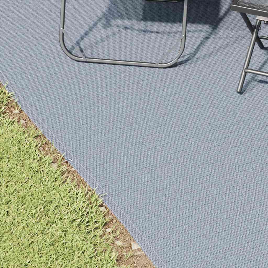Vidaxl tenttapijt blauw en grijs 400 × 300 cm polyetheen