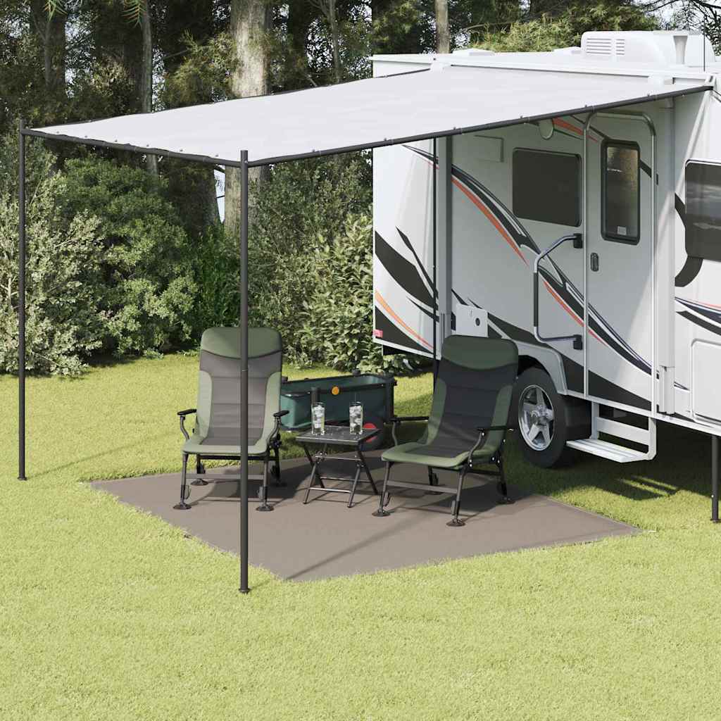 Vidaxl tenttapijt lichtgrijs 300 x 250 cm polyetheen