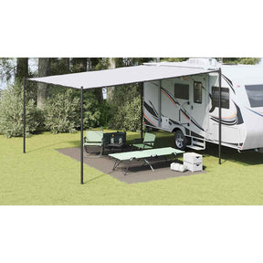Vidaxl tenttapijt lichtgrijs 500 x 250 cm polyetheen