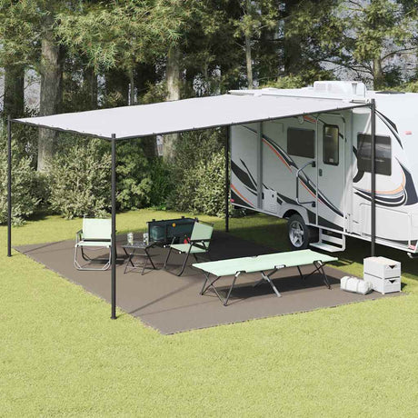 Vidaxl tenttapijt lichtgrijs 600 x 250 cm polyetheen