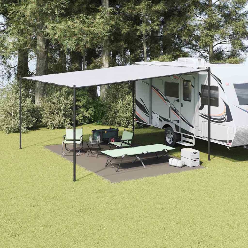 Vidaxl tenttapijt lichtgrijs 500 × 300 cm polyetheen