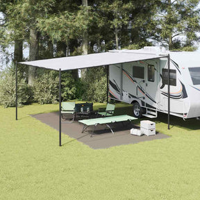 Vidaxl tenttapijt lichtgrijs 600 × 300 cm polyetheen