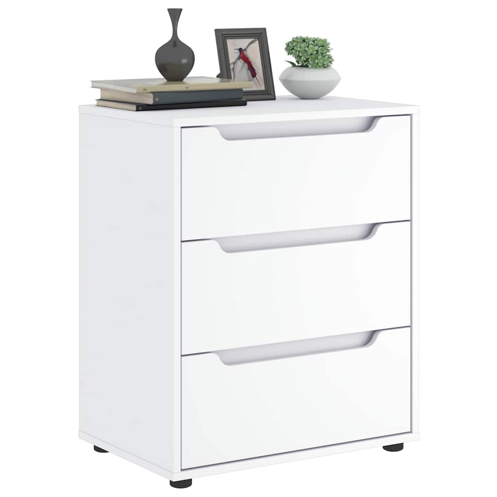 Vidaxl dressoir visnes 60x40x73 cm bewerkt hout wit