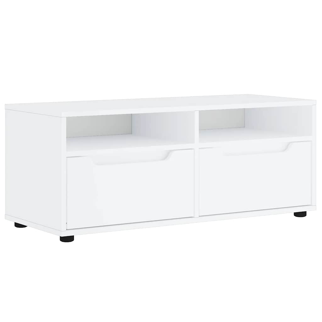 Vidaxl tv-meubel visnes 100x40x38 cm bewerkt hout wit