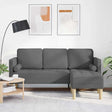 Vidaxl bankstel donkergrijs 173 x 131 x 67 cm polyester