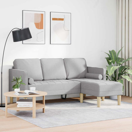 Vidaxl bankstel wolkengrijs 173 x 131 x 67 cm polyester