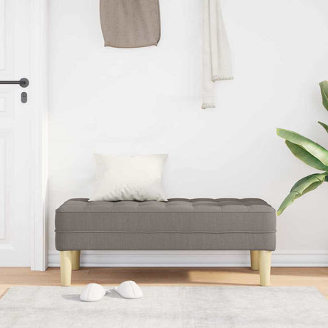 Vidaxl bank taupe 113 x 57 x 39 cm stof